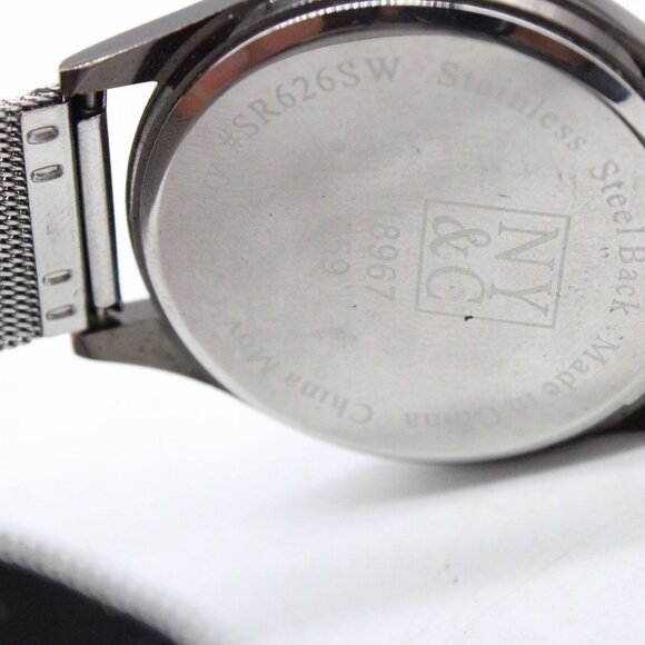 NY&C Watch Womens Black Tone Stainless Steel Classic Roman Numbers Quartz Y2k - Picture 8 of 8